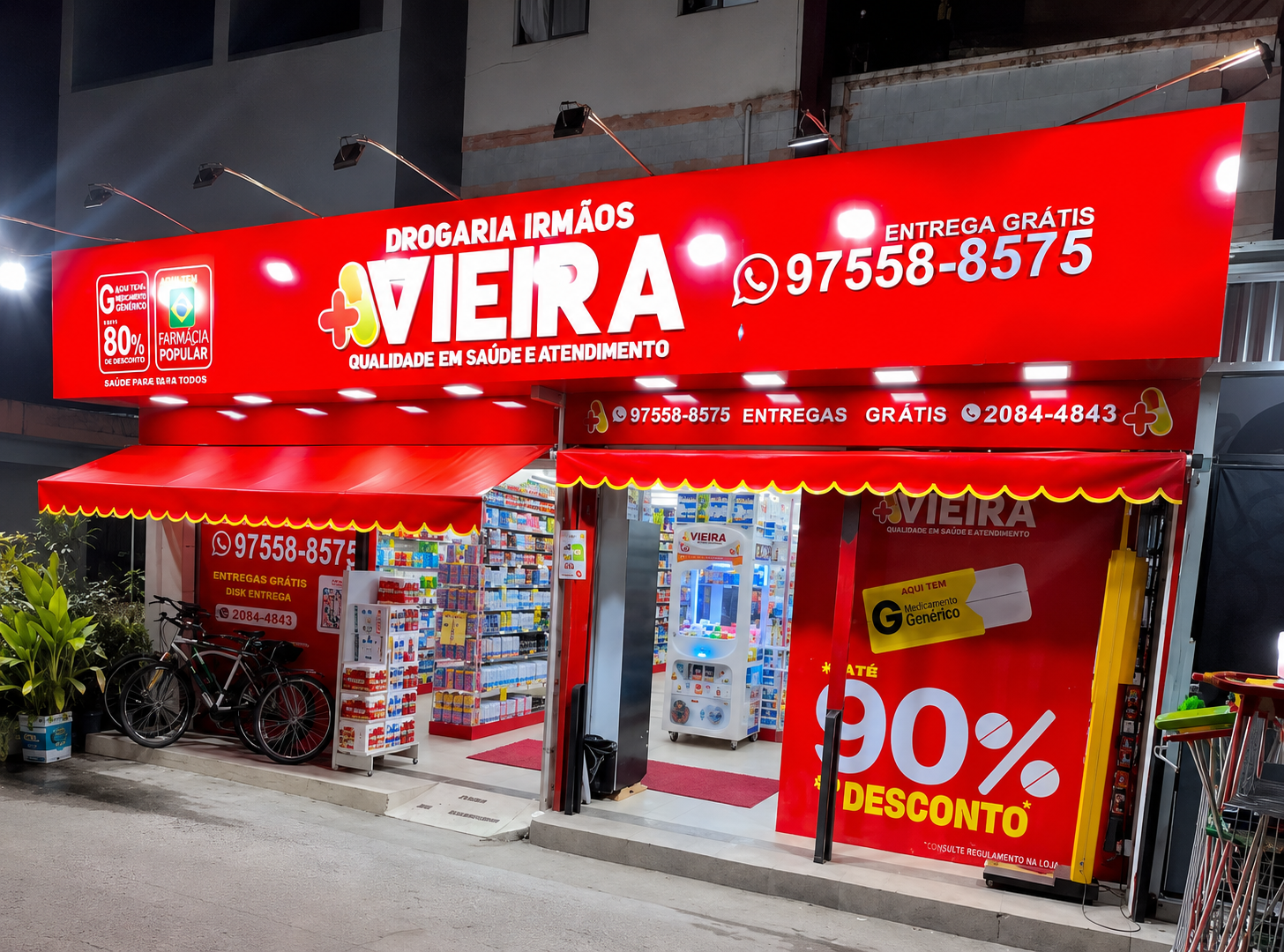 Fachada Drogaria Irmãos Vieira Acari