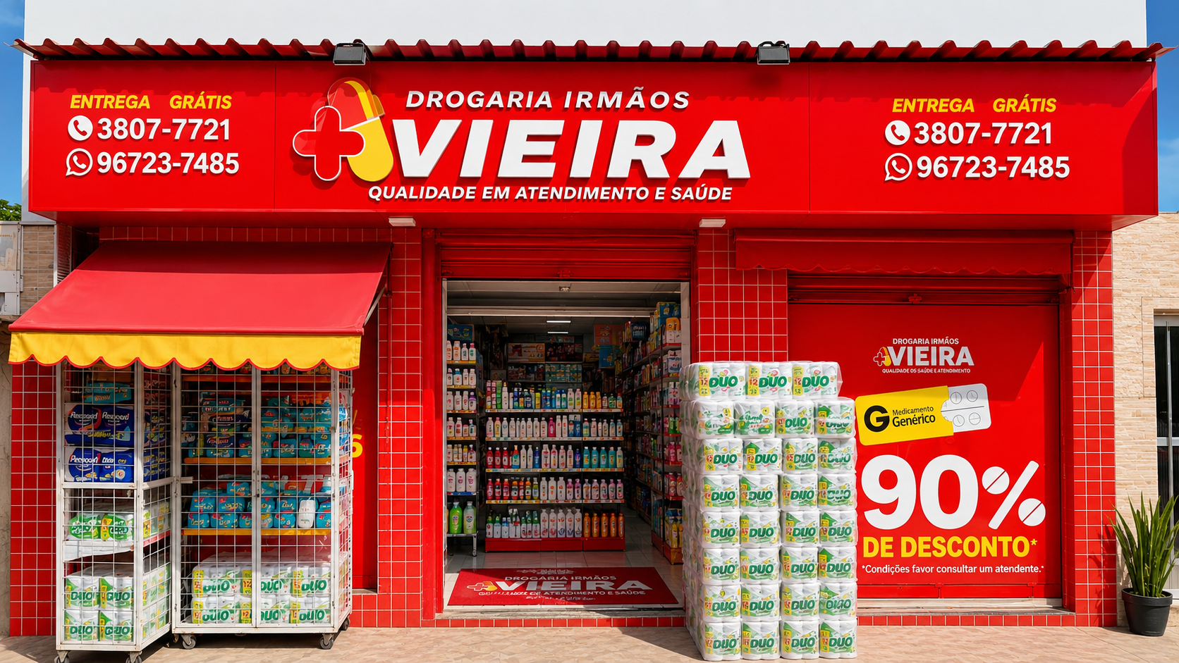 Fachada Drogaria Irmãos Vieira Colégio